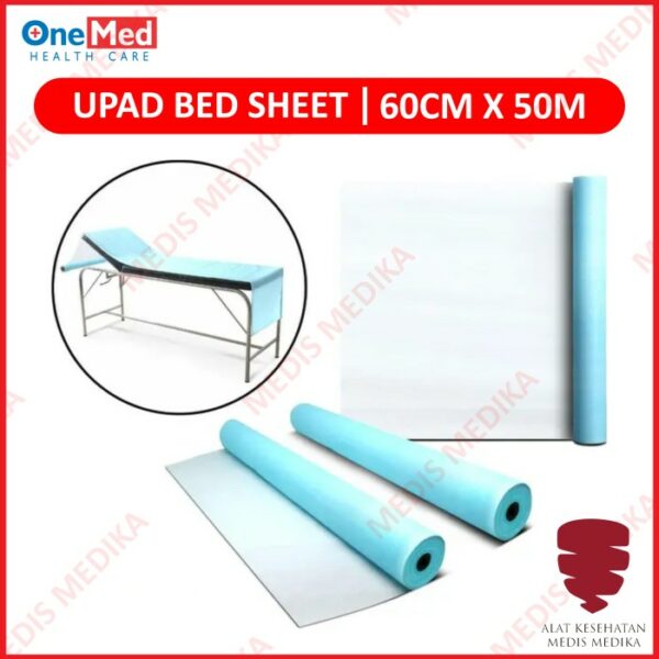 Upad Bed Sheet Roll 60cmx50m Onemed Cover Perlak Alas Bed 60 cm x 50 m