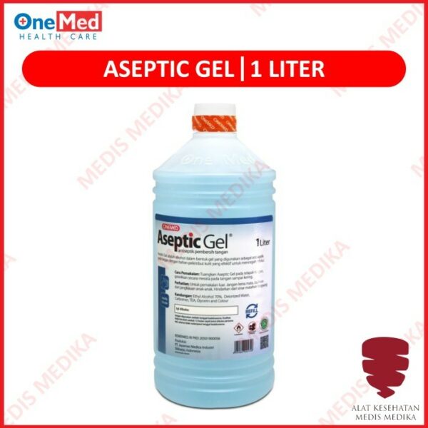 Onemed Aseptic Gell Ori 1 Liter Hand Sanitizer Pembersih Tangan P3K