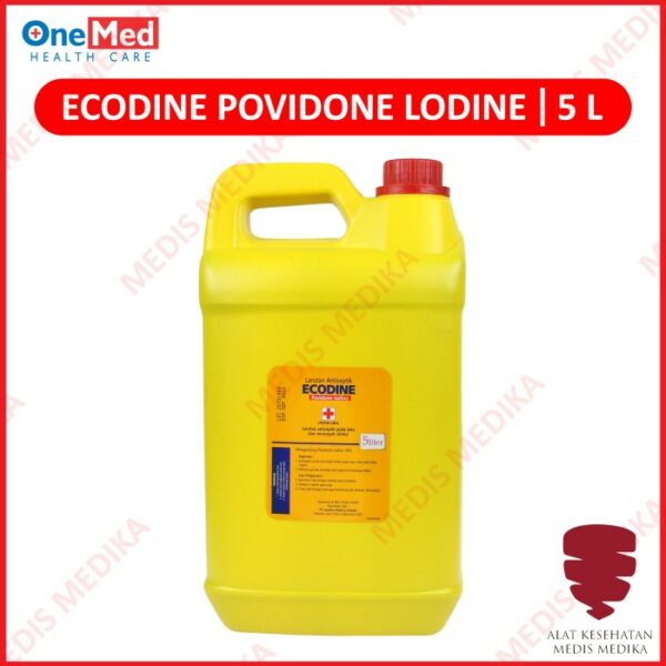 Onemed Povidone Iodine 5 Liter Obat Luka Merah Peralatan Medis P3k