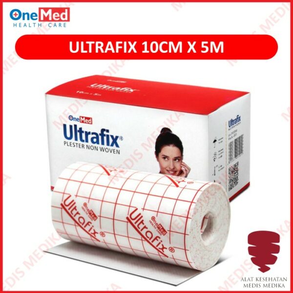 Plester Ultrafix 10cmx5m Onemed Perban Penutup Luka Non Woven Roll