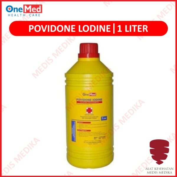 Onemed Povidone Iodine 1 Liter Obat Luka Merah Peralatan Medis P3k