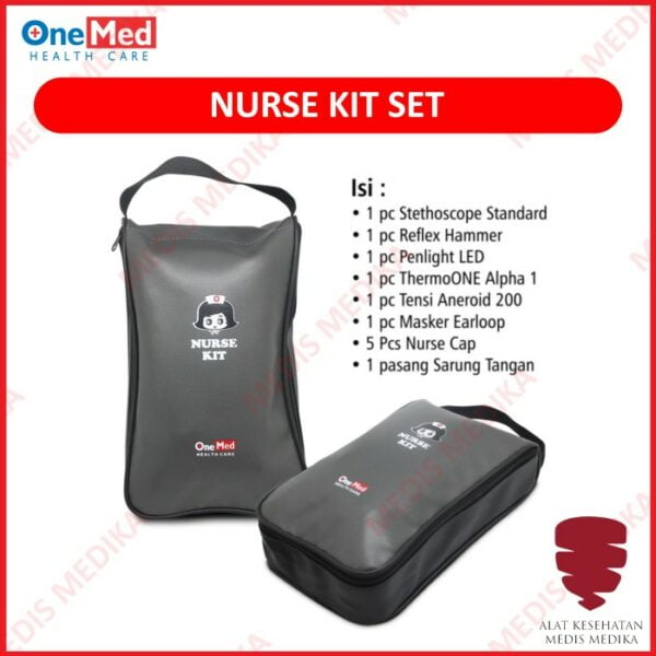 Nurse Kit Set Onemed Paket Tas Alat Perlengkapan Suster Perawat P3K