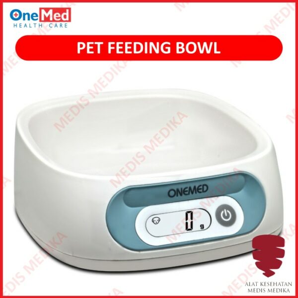 Onemed Pet Feeding Bowl Scale Tempat Timbangan Wadah Makanan Hewan