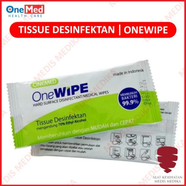 One Wipe Desinfektan OneMed Tisu Pembersih Anti Bakteri OneWipe Ecer