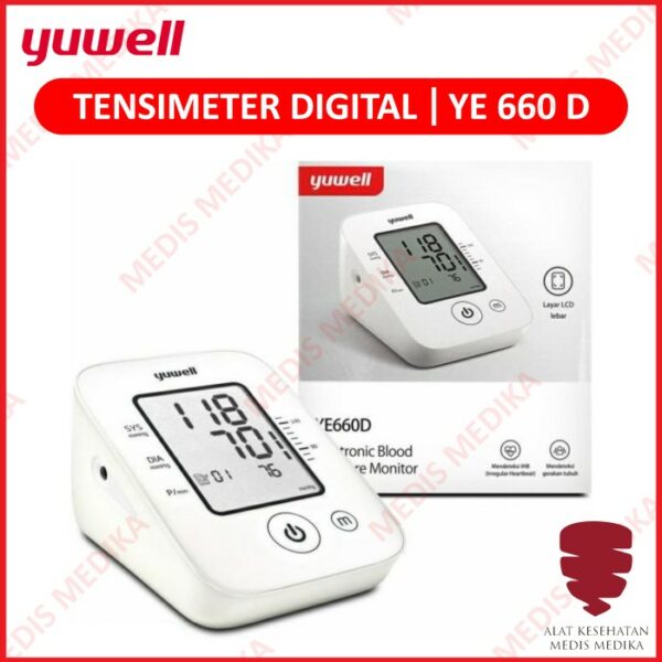 Tensimeter Digital Yuwell YE660D Alat Ukur Tensi Cek Tekanan Darah