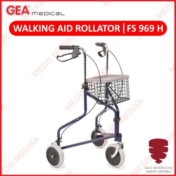 GEA Walking Aid Rollator FS969H GEA Alat Bantu Jalan Dengan Dua Roda