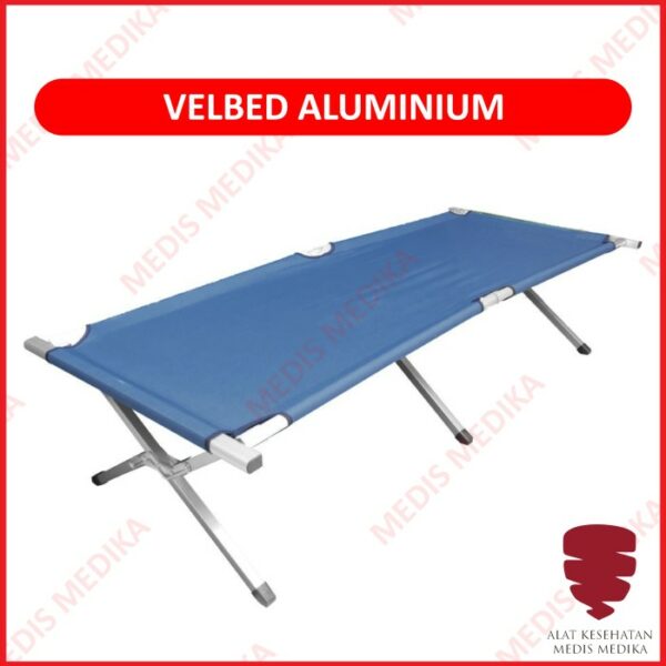 Velbed Aluminium Tempat Tidur Camping Ranjang Lipat Folding Bed Simple