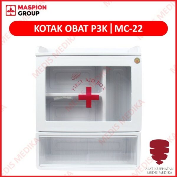Maspion MC 22 Kotak Tempat Obat P3K First Aid Box Wall Serbaguna MC22