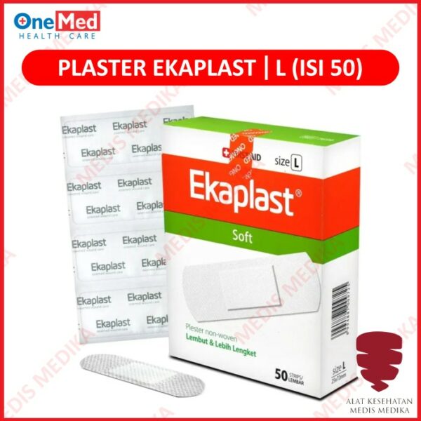 Plester Luka Non Woven Ekaplast 25 x 72mm Isi 50 pcs Onemed Box Size L