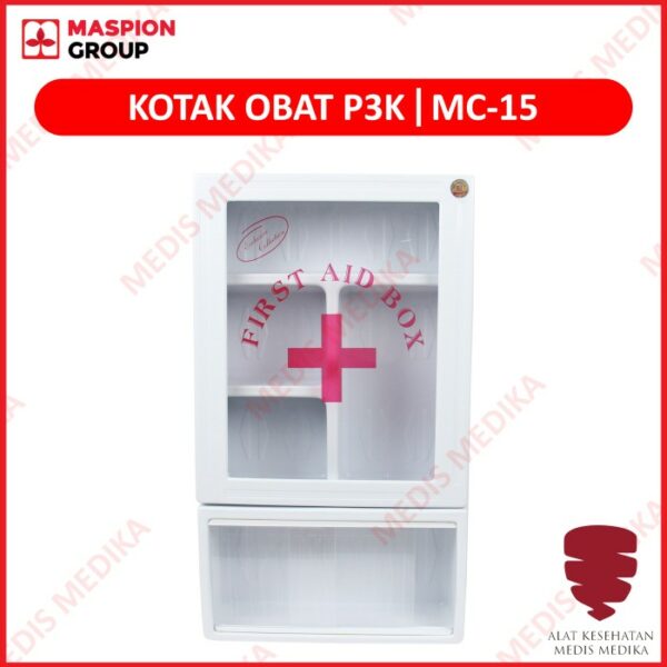 Maspion MC 15 Kotak Obat P3K Dinding First Aid Box Wall Cabinet MC15