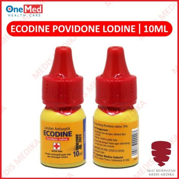 Ecodine Povidone Lodine 10ml Obat Luka Merah Atiseptic Mini OneMed