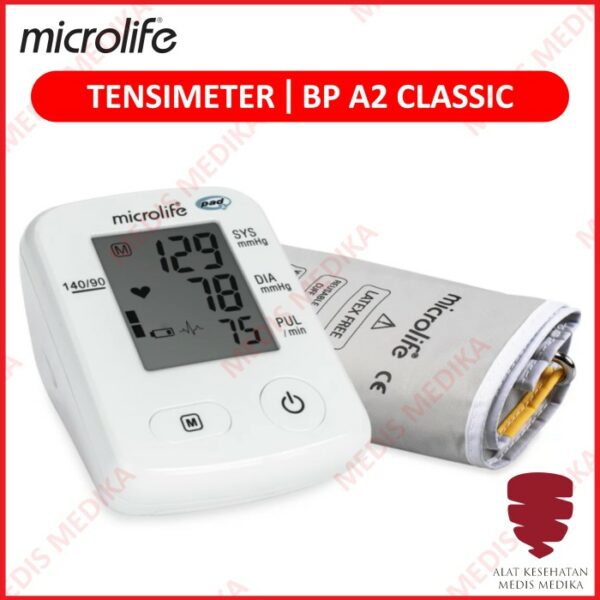 Tensimeter Digital Microlife BP A2 Classic Alat Ukur Cek Tekanan Darah