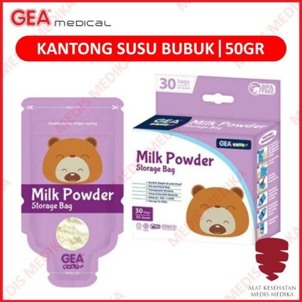 Kantong Susu Bubuk 50g Gea Milk Powder Storage Bag Baby Disposable