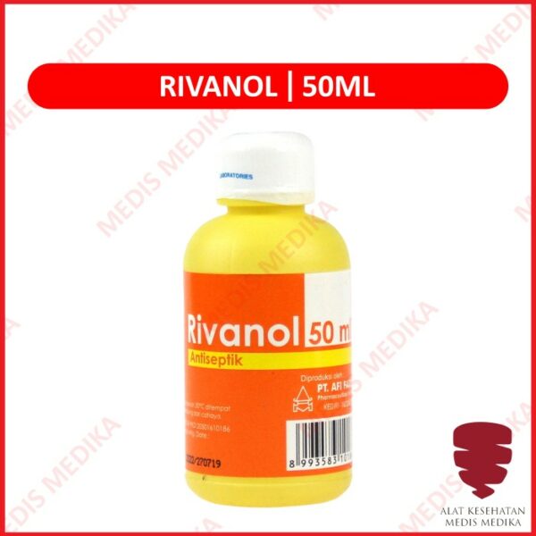 Rivanol 50 ml Antiseptik Perlengkapan Kesehatan P3K Anti Kuman Cair