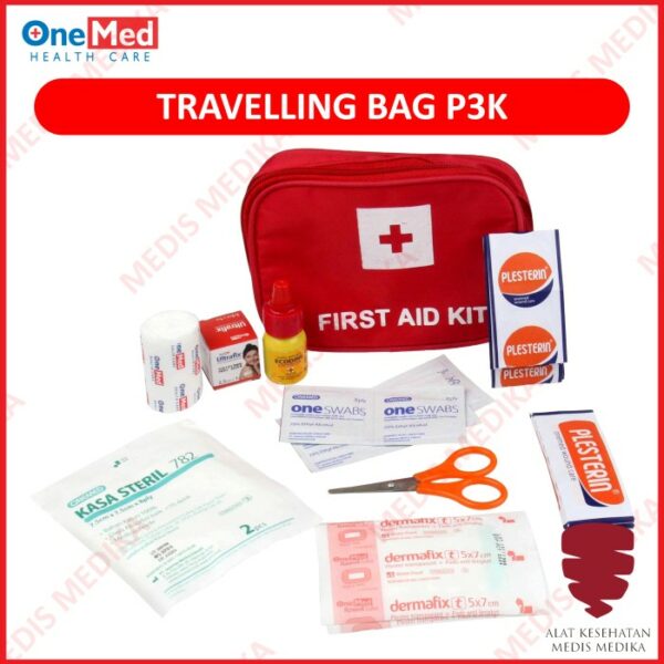 Travelling Bag P3K Onemed Kotak Obat Darurat Portable First Aid Kit