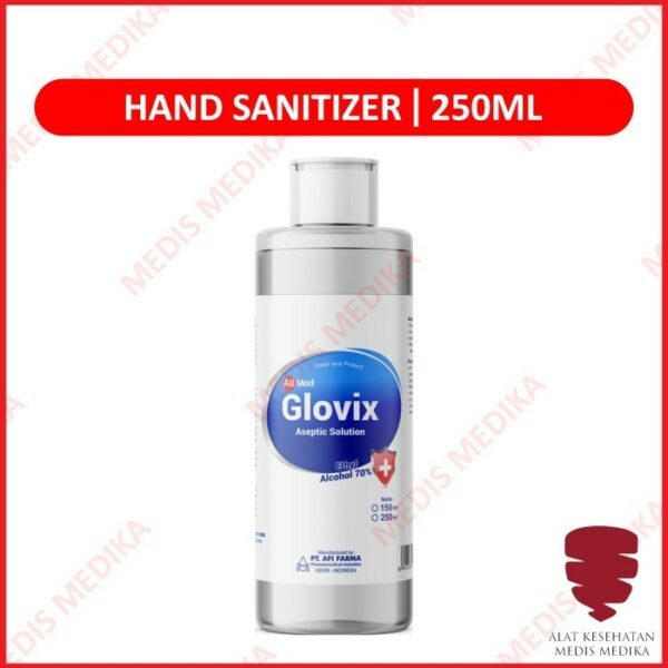 Aseptic Glovix 250 Ml Aseptan Alkohol Alcohol Hand Sanitizer Cair