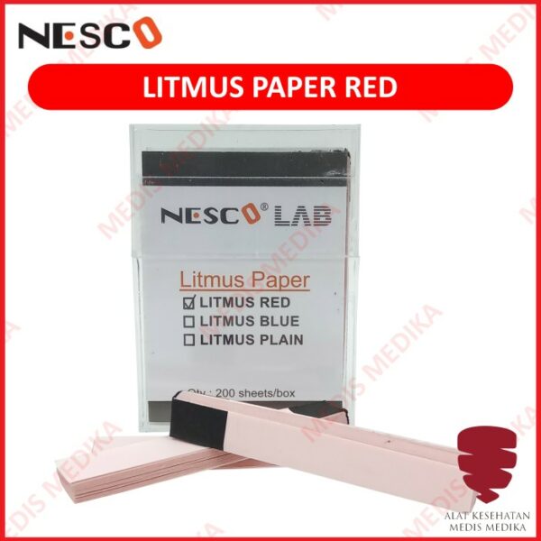 Litmus Paper Nesco Red Kertas Lakmus Tester Test Cek Kadar Asam Basa