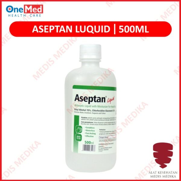 Aseptan Liquid 500 ml Refil Cairan Pembersih Anti Bakteri Onemed