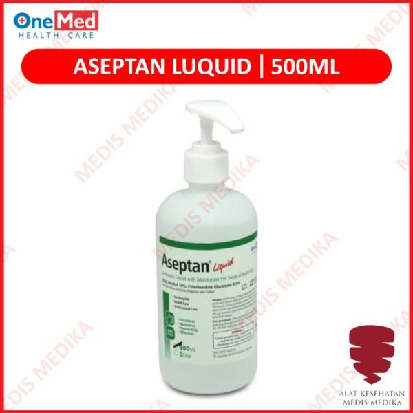 Aseptan Liquid 500 ml Cairan Antiseptic Antiseptik Pump Aseptic Onemed