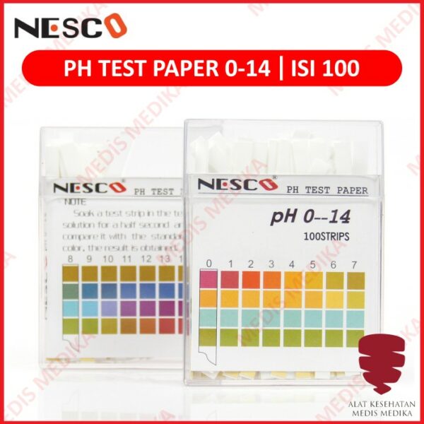 Kertas pH Tester Paper Nesco Test Lakmus 0-14 Cek Kadar Air asam basa