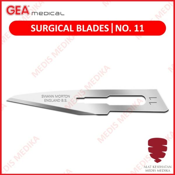 Surgical Blades No 11 Mata Pisau Bedah Operasi Sterile Knife Bisturi