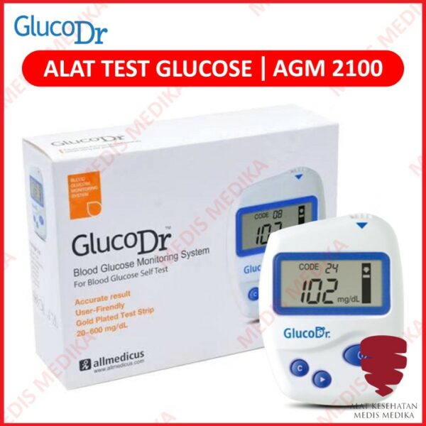 Gluco Dr Alat Cek Gula Darah Tes Test Glucose GlucoDr AGM 2100 AGM2100