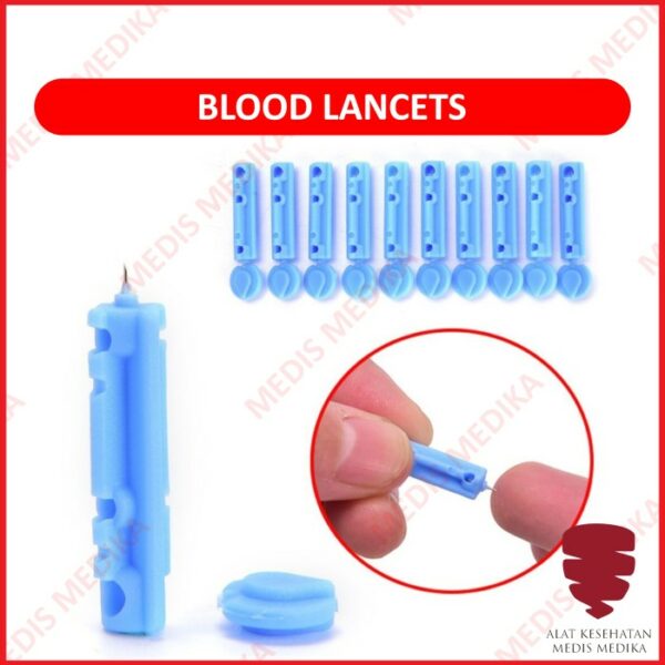 Blood Lancet Lanset Jarum Bekam Pengambil Periksa Sample Darah ECER