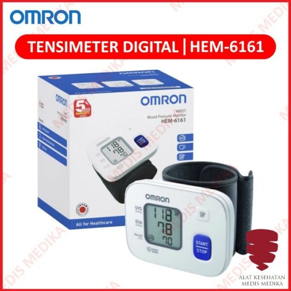 Omron HEM-6161 Tensimeter Alat Tensi Darah Digital Pergelangan Tangan