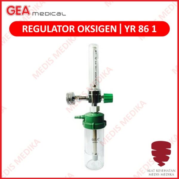 Regulator Oksigen Pernapasan Wall Oxygen Inhalator Dinding Gea YR-86-1