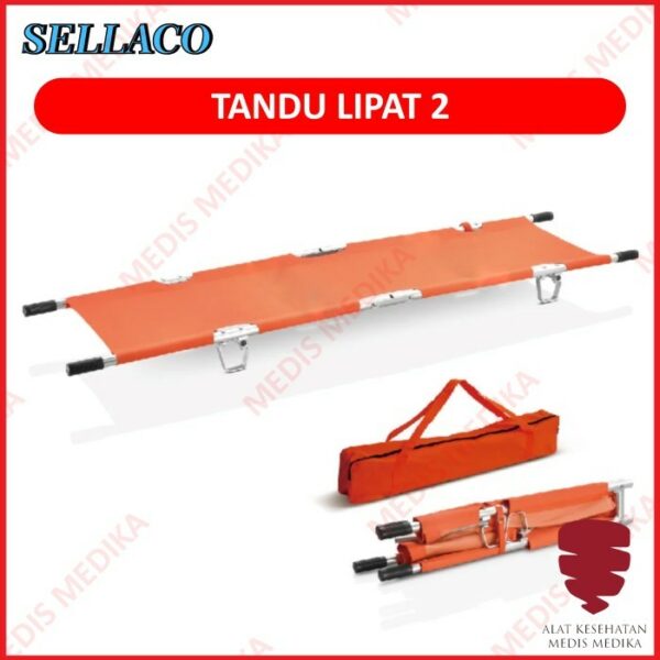Tandu Lipat 2 Folding Stretcher P3K UKS Darurat Emergency PMI FA005