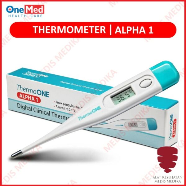 Thermometer Digital OneMed Alpha 1 Thermo One Alpha1 Non Flexible