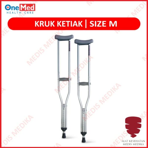 Crutch Kruk Tongkat Ketiak Size M Alat Bantu Jalan Sepasang Medium