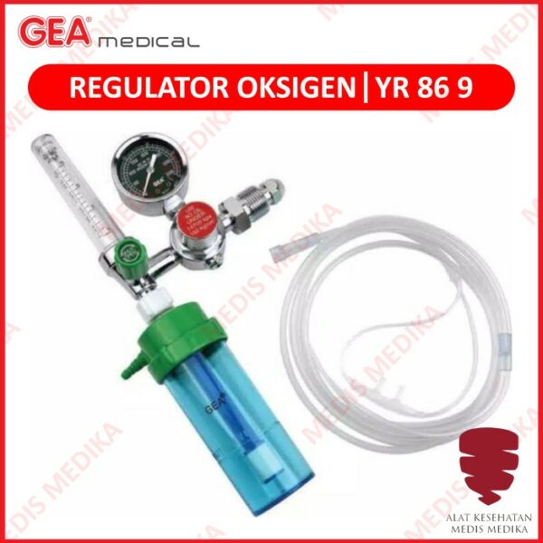 Regulator Oksigen Oxygen O2 GEA XY-98 Tabung Oxigen XY98B YR-86-9