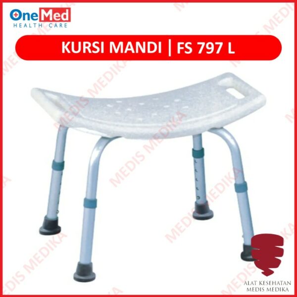 Kursi Mandi FS797L Onemed Meja Bangku Pasien Bath Bench Shower Chair