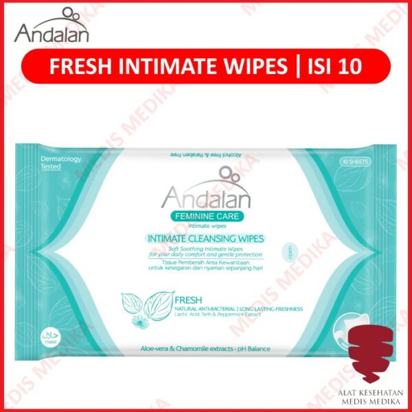 Feminine Care Intimate Cleansing Wipes Tissue Basah 10 Sheets Andalan