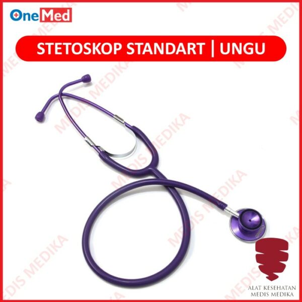 Stethoscope Standard Warna Ungu OneMed Stetoskop Ekonomis Purple