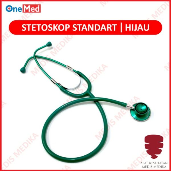 Stethoscope Standard Warna Hijau OneMed Stetoskop Ekonomis Green