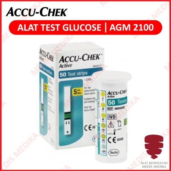 Accu Chek Active Strip Tes Gula Darah Refill Accuchek Glucose Isi 50