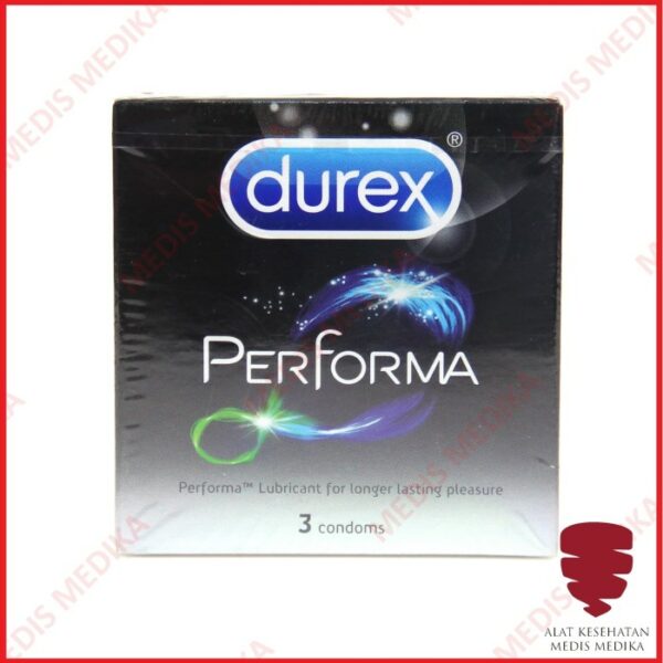 Durex Performa isi 3 Kondom Tahan Lama Alat Kontrasepsi KB Pria Wanita