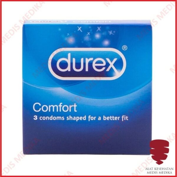 Durex Comfort Isi 3 Kondom Ukuran Diameter Besar Alat Kontrasepsi KB