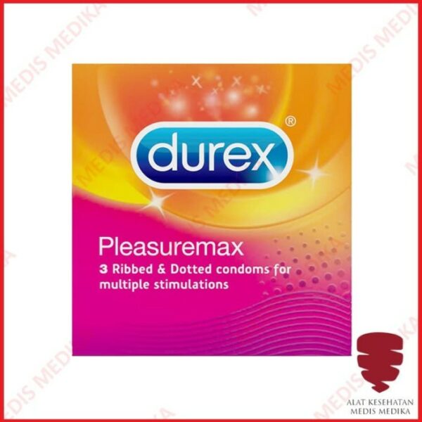 Durex Pleasuremax isi 3 Kondom ribbed & dotted Alat Kontrasepsi KB