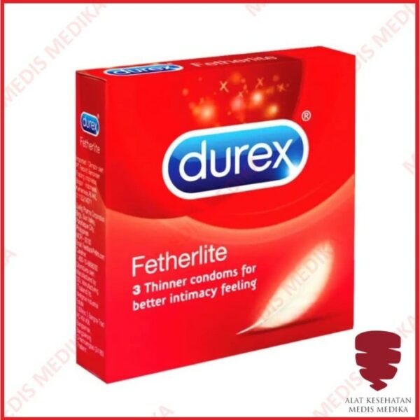 Durex Fetherlite isi 3 Kondom Tipis Ultra Thin Alat Kontrasepsi KB