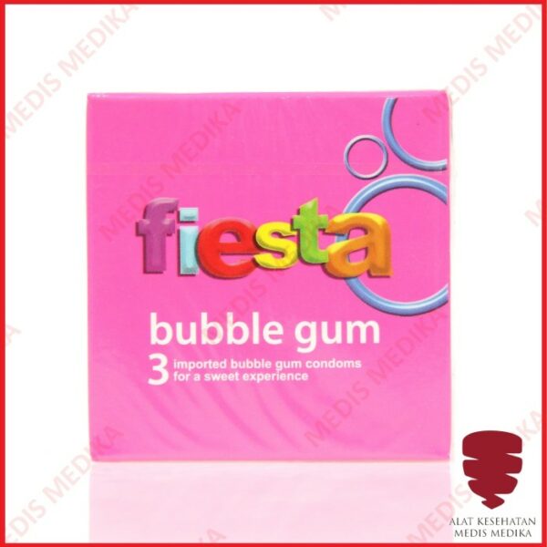 Fiesta Bubble Gum Isi 3 Kondom Wangi Permen Karet Alat Kontrasepsi KB