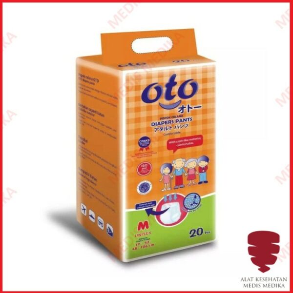 OTO Diapers M isi 20 pcs Adult Pants Popok Dewasa Model Celana Medium