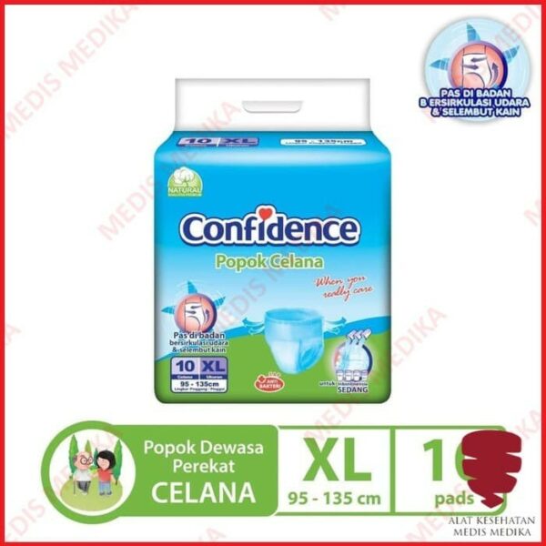 Confidence Adult Pants XL Isi 10 Popok Celana Dewasa Manula XL10