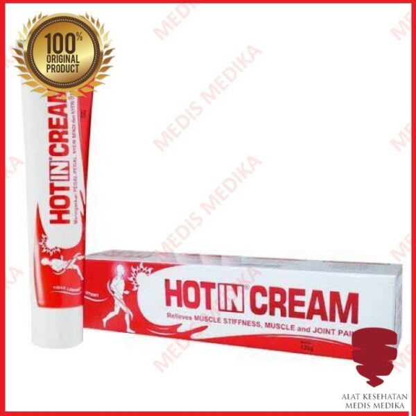 Original Hot In Cream 60gr Tube Putih 60 gr Untuk Nyeri Sendi, Otot