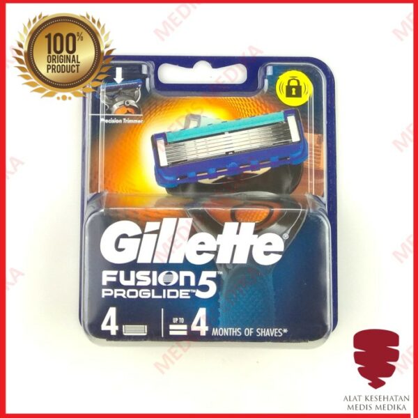 Gillette Fusion Proglide Refill isi 4 pcs Mata Pisau Cukur Cartridge