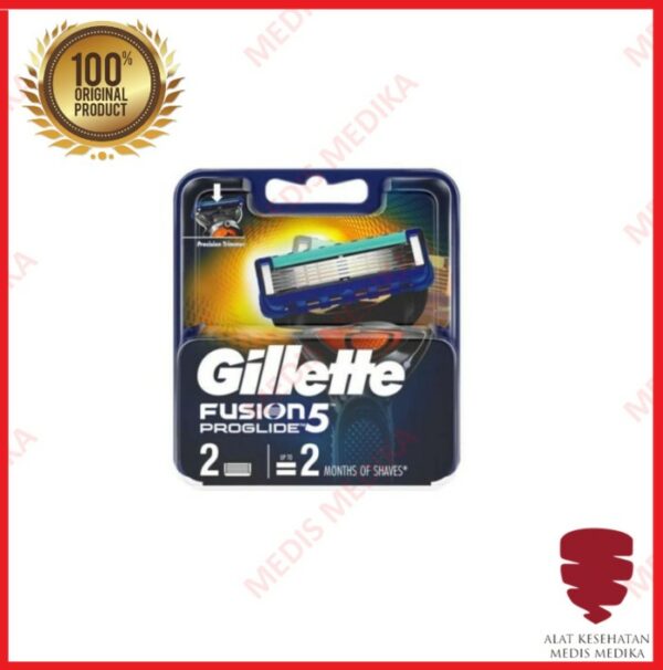 Gillette Fusion Proglide Refill isi 2pcs Mata Pisau Cukur Cartridge