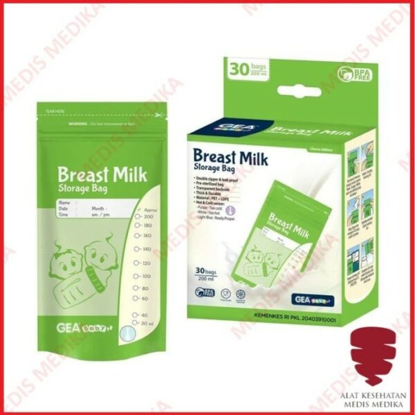 Kantong Asi 200 ml Gea Classic Edition Storage Bag Breast Milk 200ml