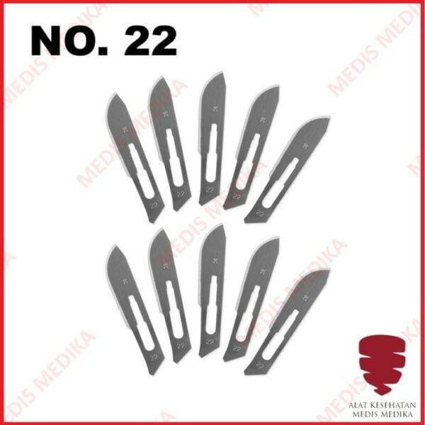 Surgical Blades No 22 Knife Bisturi Sterile Mata Pisau Bedah Grafting